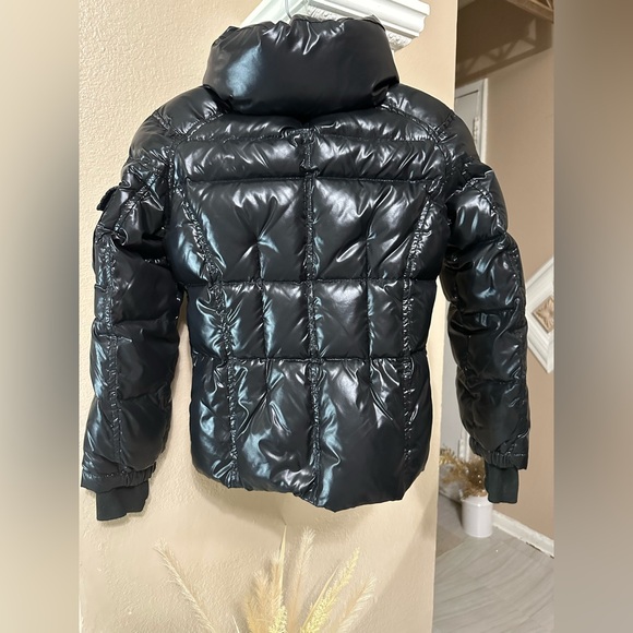 SAM Shiny Black Puffer Jacket - Picture 3 of 16